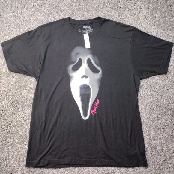 ghost face Other - NEW Ghost Face T Shirt Men's Size XL The ICON of Halloween Black Tee Scream Face